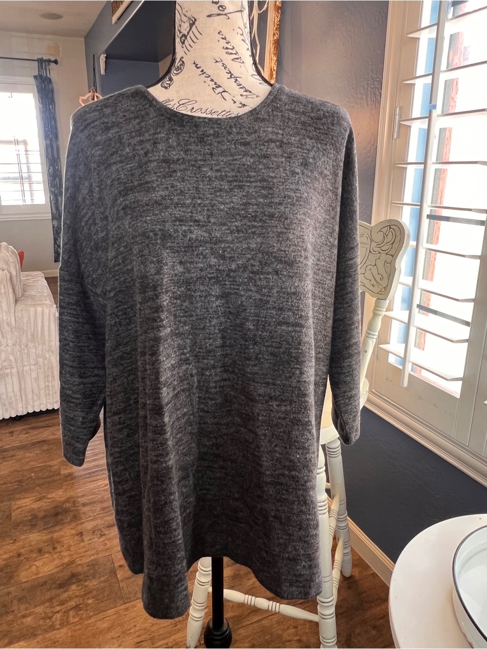 torrid Dark Charcoal Crewneck Sweater